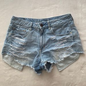 American Eagle High Rise Festival Jean Shorts